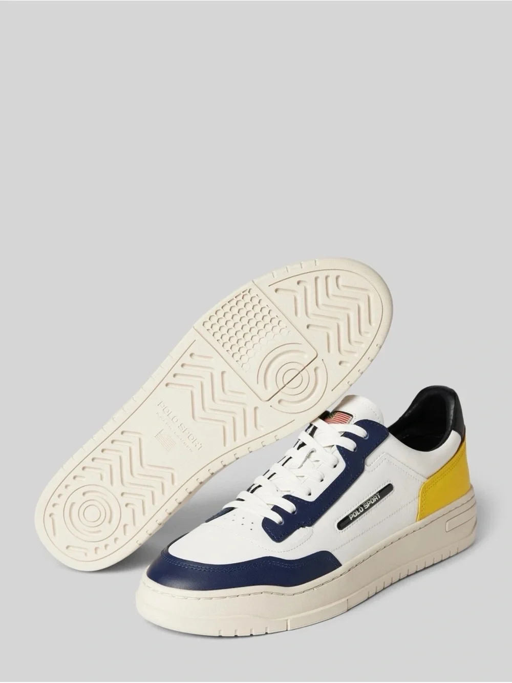 Polo Ralph Lauren PS300 Sneakers color Yellow/ White/Blue Size13